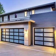 Aluminum Frosted Glass Garage Door