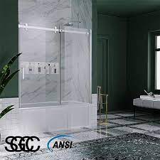 Exbrite Bathtub Shower Door 56 60 W X