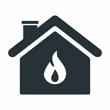 Alert Burning Fire Home House Icon