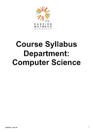 Course Syllabus Enseirb Matmeca