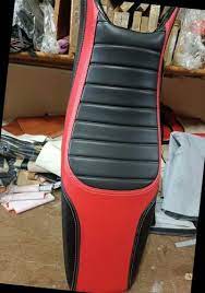 Black And Red Stripe Bike Seat Cover At
