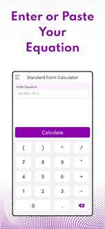 Standard Form Calculator On The App