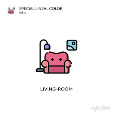 Living Room Special Lineal Color Icon