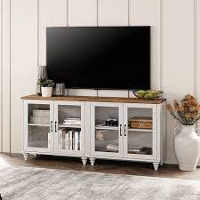 Wampat 67 7 Led Tv Stand For 75 Inch