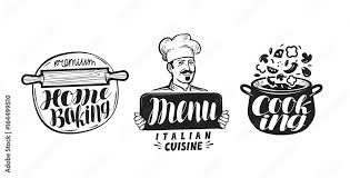 Cooking Cuisine Logo Icon And Label