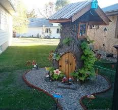 Fairy House From A Tree Stump Diy
