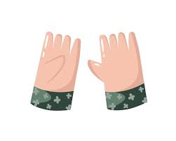 Hand Drawn Garden Gloves Accessory For