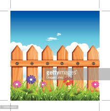 Garden Fence Stock Vector Royalty