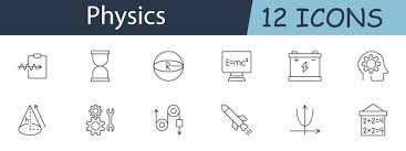 Physics Icons Set Physics Icons Symbol