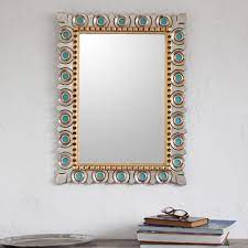 Gilded Wood Wall Mirror From Peru