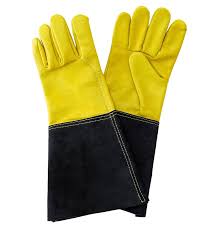Luxury Leather Gauntlet Gloves Mens