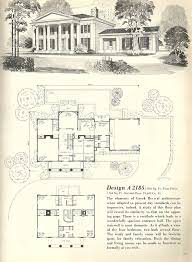 Vintage House Plans 2185 Colonial