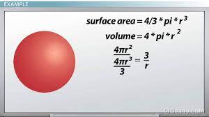 Surface Area To Volume Ratio Formula