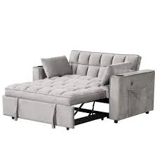 Sofa Bed With 2 Pillows Cup Holder