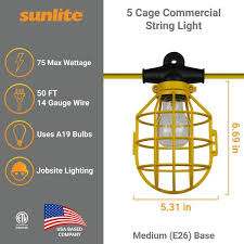Cage Work String Lights Yellow