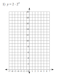 Graphing Exponential Functions Worksheets