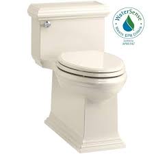 Single Flush Elongated Toilet In Almond