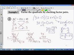 Solving Equations By Factoring Ax2 Bx