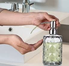 Manual Glass Liquid Soap Dispenser