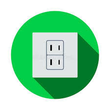 Japan Electrical Socket Icon Stock