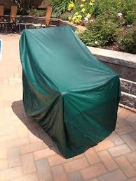 Patio Chair Cover Embossed Green Vinyl