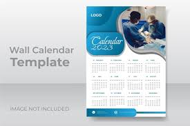12 Month 2023 Wall Calendar Design Template