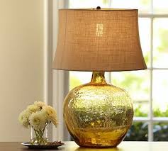 Clift Glass Table Lamp Base Amber