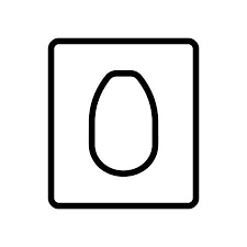 Toilet Seat Cover Icon Linear Logo Of