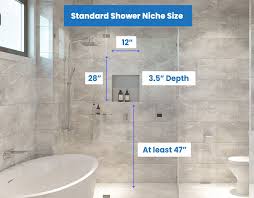 Shower Niche Sizes Standard Height