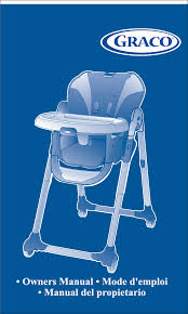 Graco High Chair Cozydinette User Guide