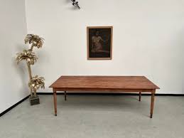 Large Cherry Farm Table 1970s For