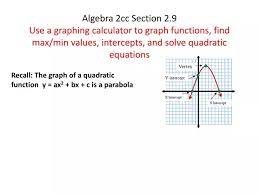 The Graph Of A Quadratic Function Y