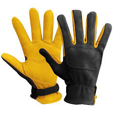 Lee Parks Isdt Gloves In Black Yellow