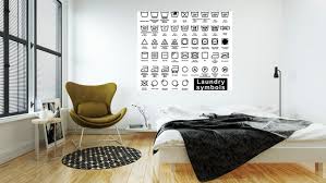 Poster Icon Set Of Laundry Symbols