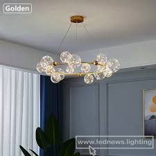 Clear Glass Ball Ceiling Hanging Lamp
