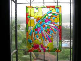 Glass Painting Patterns Painted Window Art