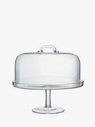 Cakestand Dome 34 5cm Clear Serve