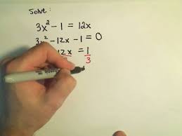 The Square To Solve Quadratic Equations