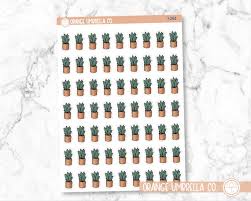 Plant Doodle Icon Planner Stickers I