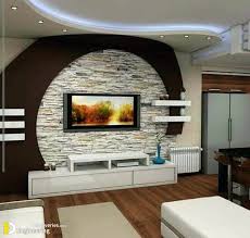 Modern Gypsum Tv Wall Unit Decoration