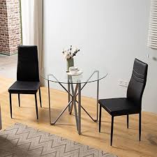 Wisoice Dining Table Set For 2 Round