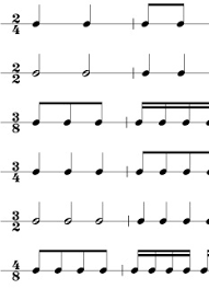 time signatures time signature chart