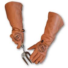 Kew Leather Gauntlet Gloves Extra