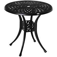 Outsunny 78cm Round Garden Dining Table