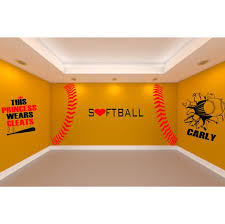 Sports Decal Softball Decor