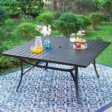 Metal Patio Outdoor Dining Table Thd Pv