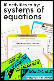 10 System Of Equations Activities