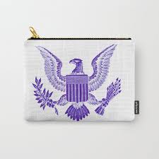 Purple American Eagle Icon Symbol Carry