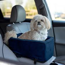 Snoozer Luxury Console Dog Car Seat With Microfiber Sapphire Large
