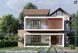 2100 Sq Ft Modern Mixed Roof House